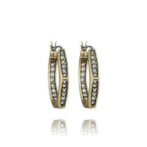 NEW Chloe + Isabel Medina Pave Hoop Earrings